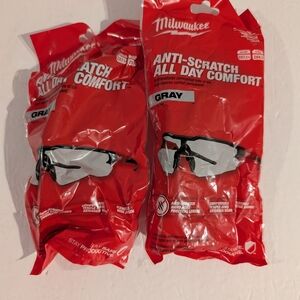 Milwaukee Anti-Scratch Gray Safety Glasses